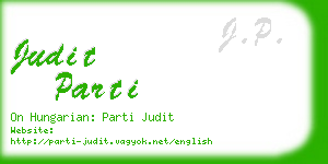 judit parti business card